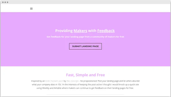 LP Feedback, from the old site