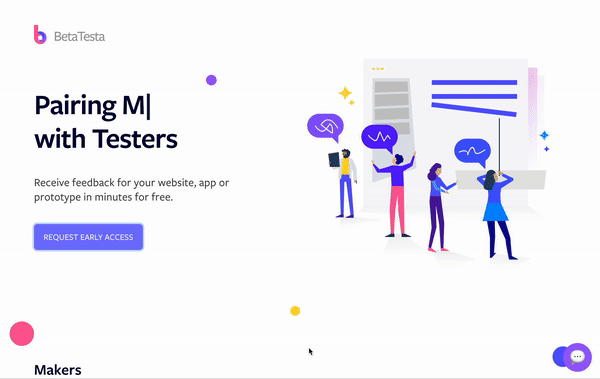 BetaTesta Email subscription flow